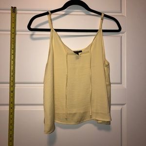 Yellow Chiffon Tank Top